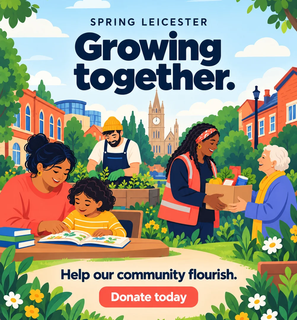 Make a donation to Spring Leicester